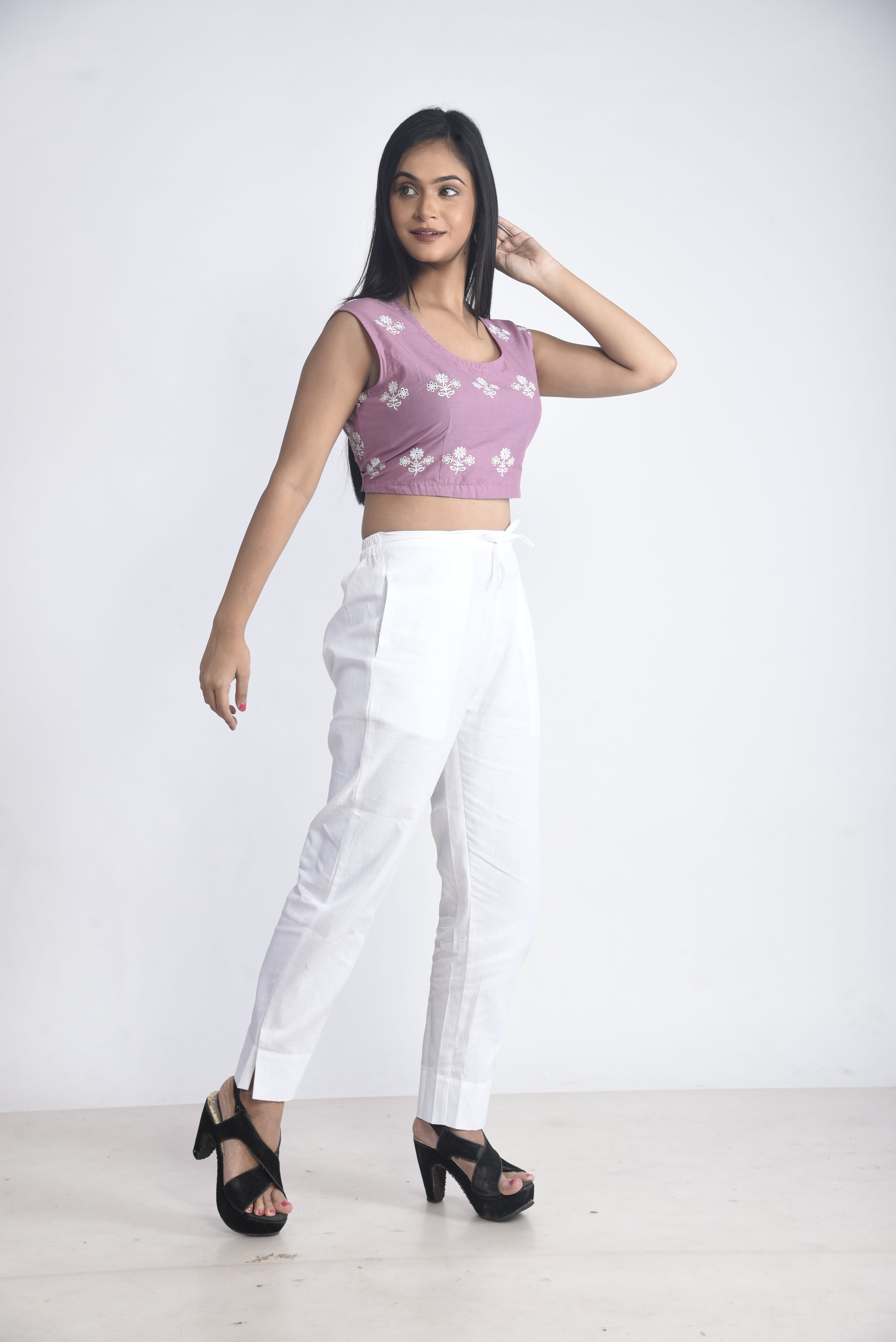 White-Tone Premium Cotton Trouser