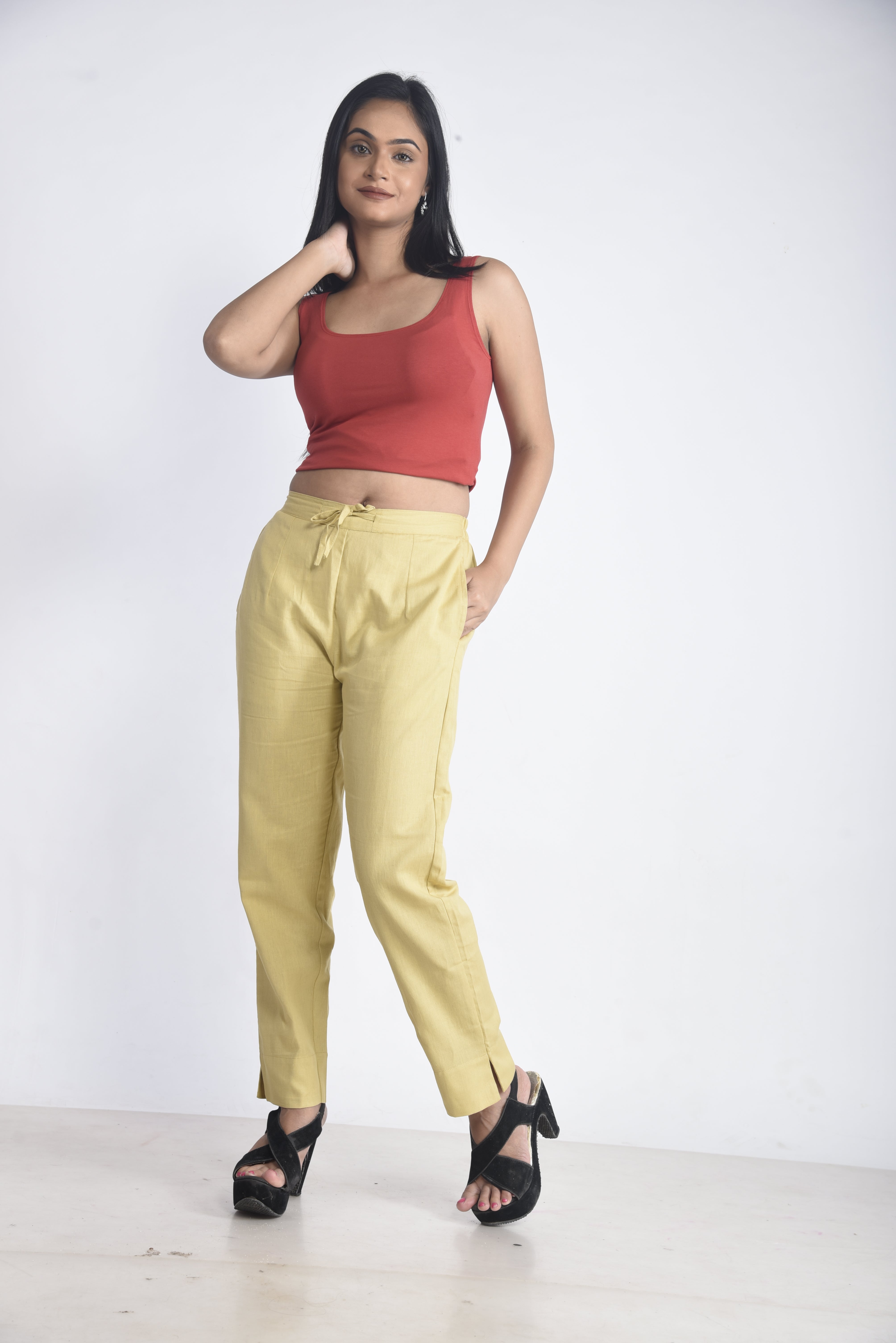 Skin-Tone Premium Cotton Trousers