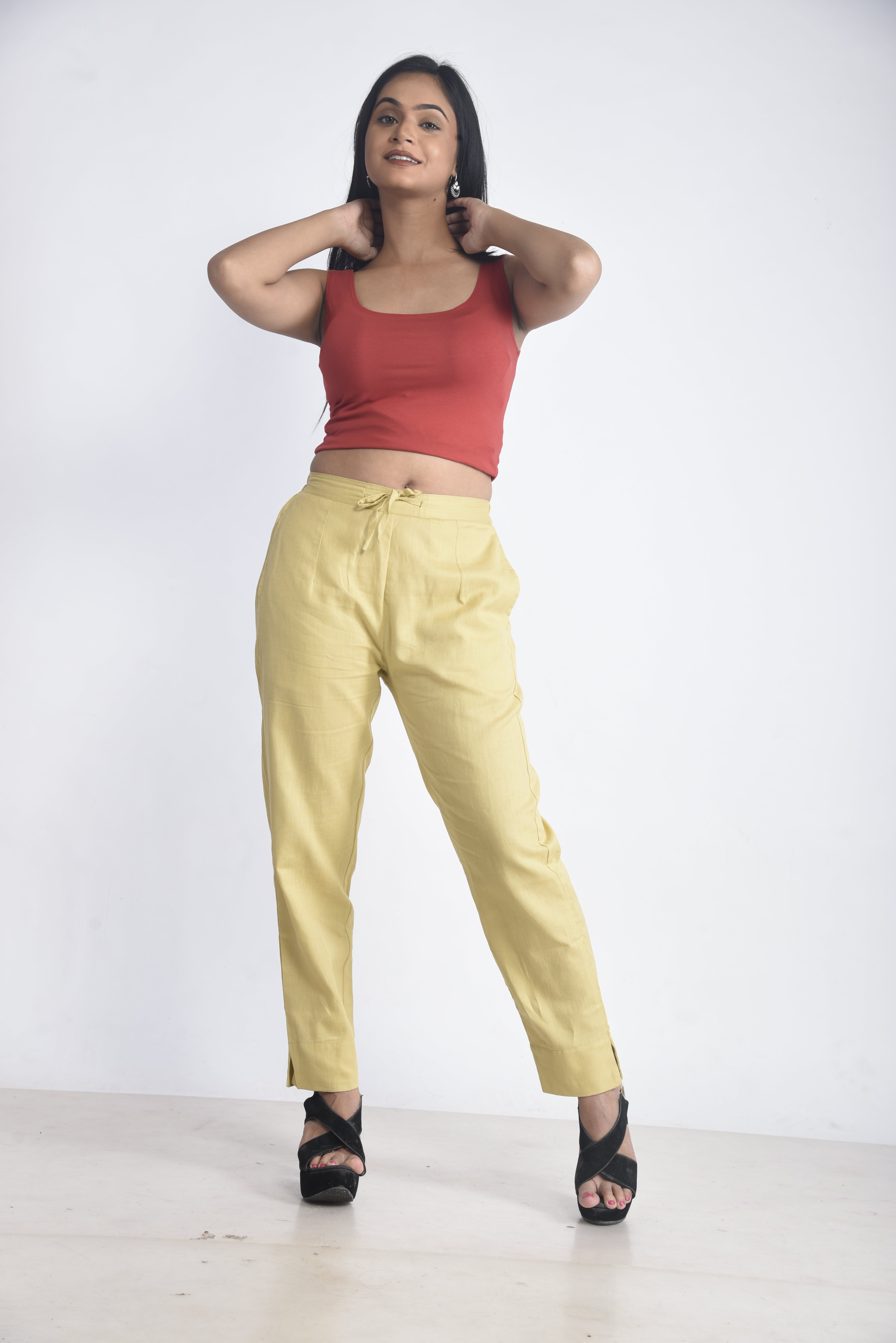 Skin-Tone Premium Cotton Trousers