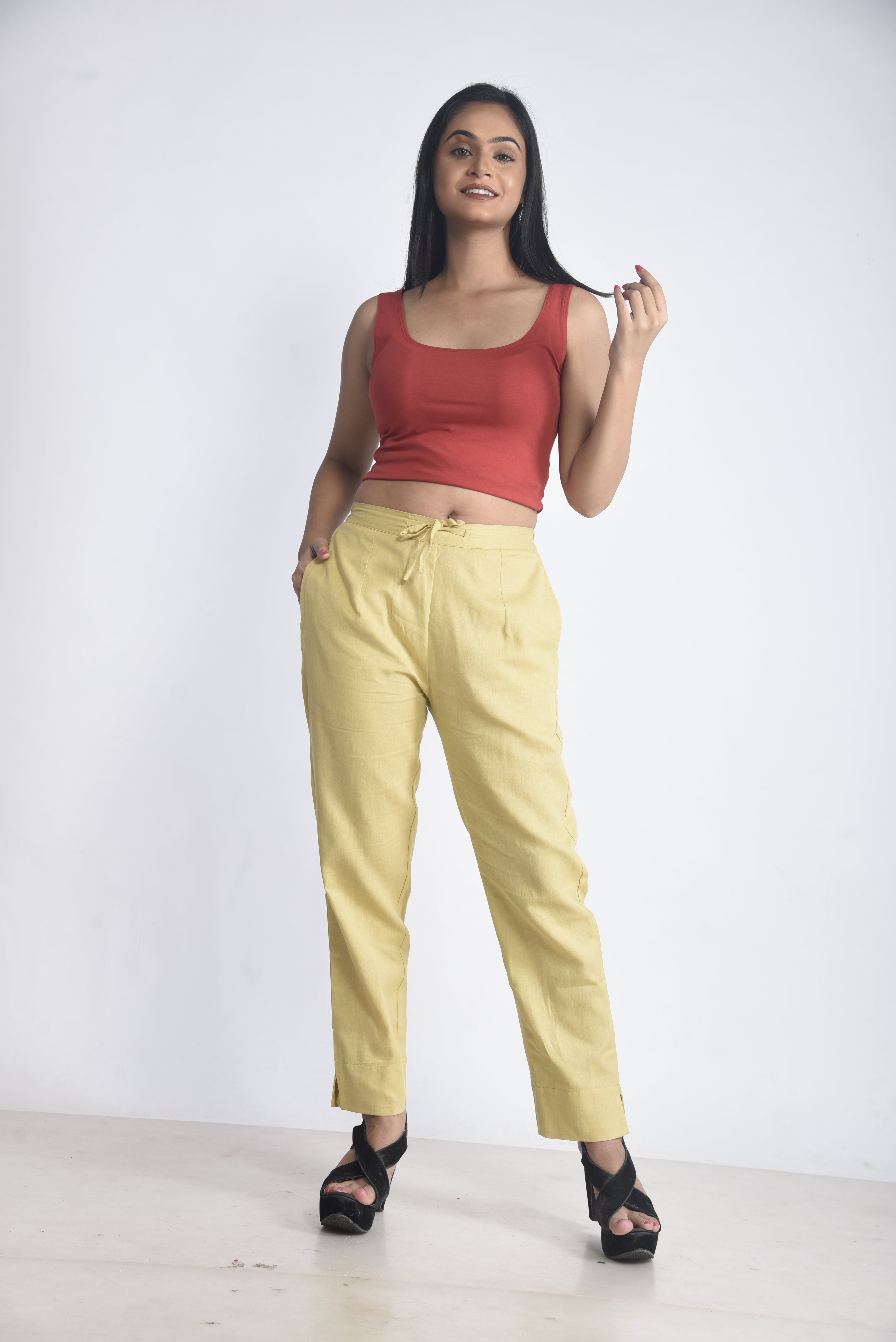 Skin-Tone Premium Cotton Trousers