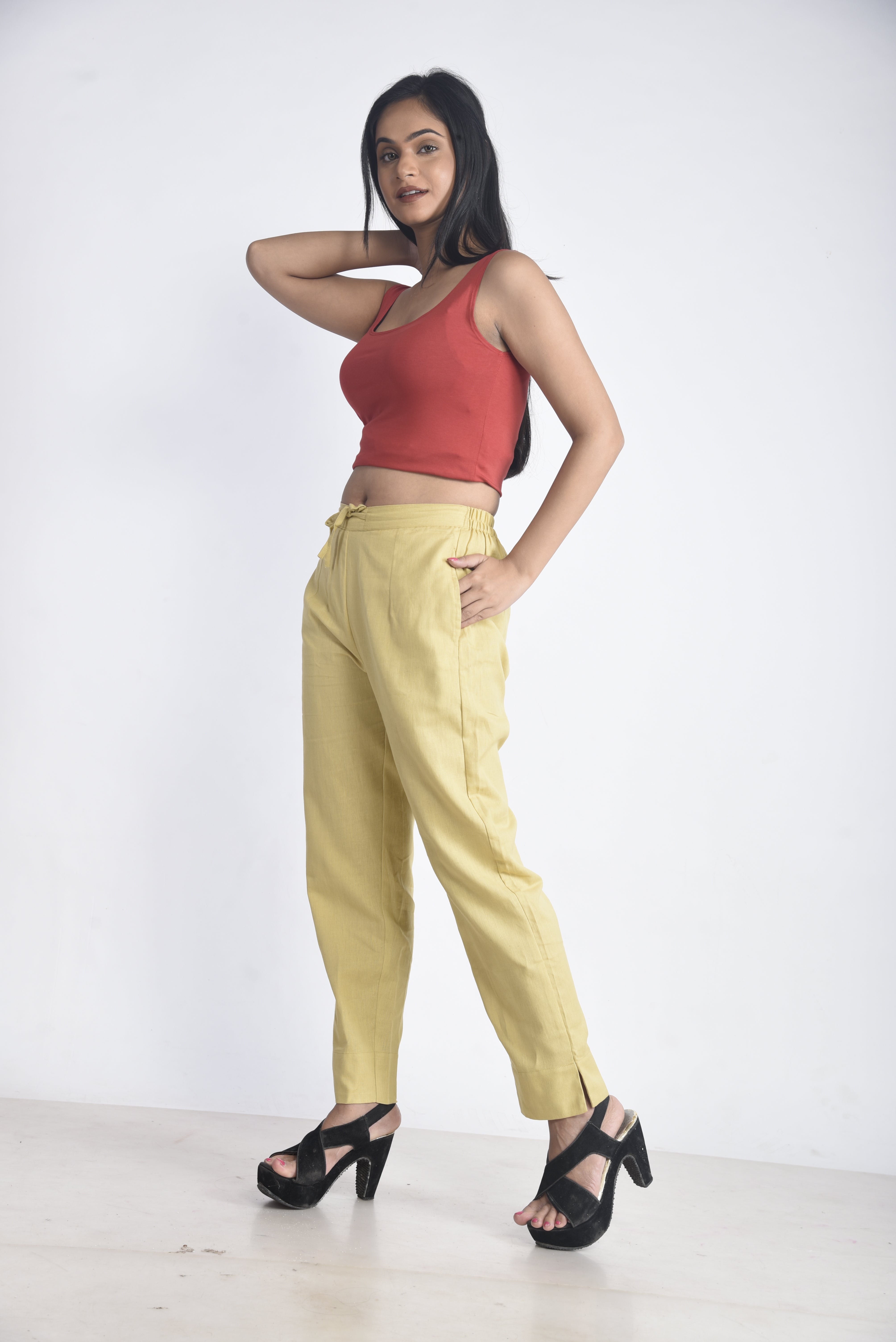 Skin-Tone Premium Cotton Trousers