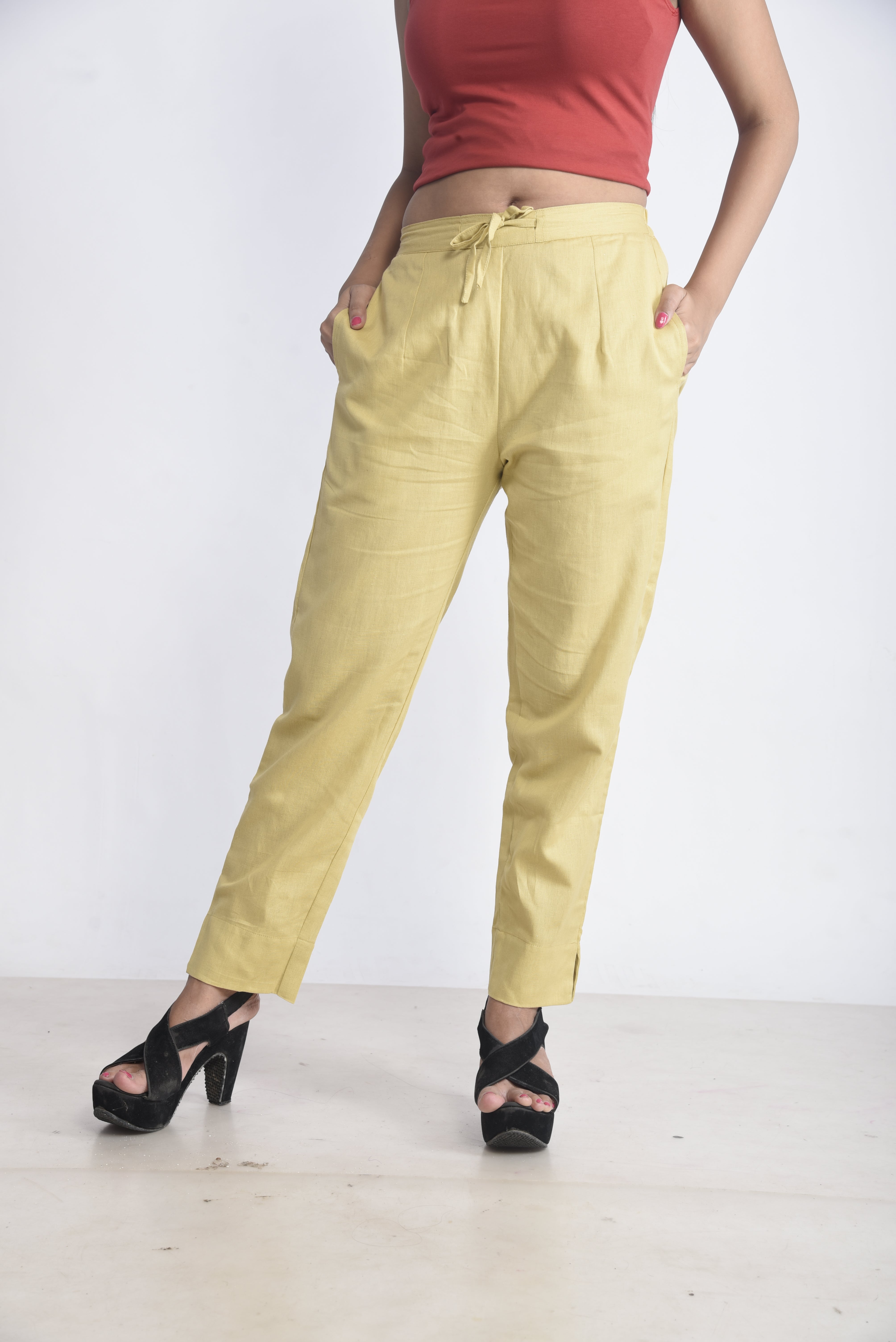 Skin-Tone Premium Cotton Trousers