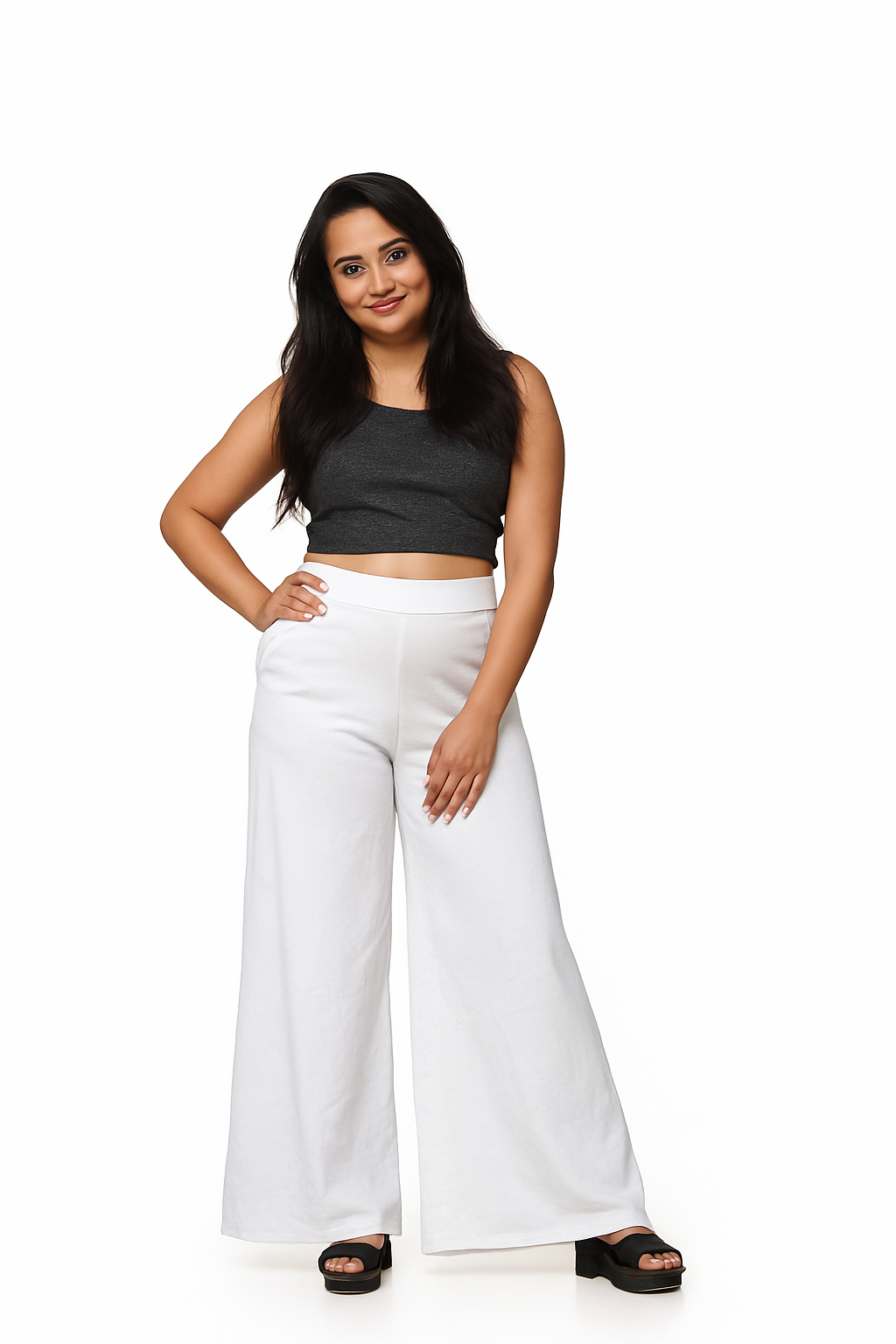 Women's Premium Fit Relaxed Palazzo Bottom Pants